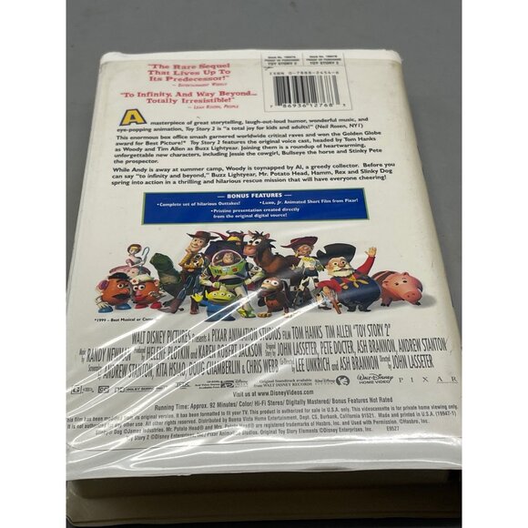 Toy Story 2 VHS tape 92 min 1999 Walt Disney rated G READ - Picture 3 of 4